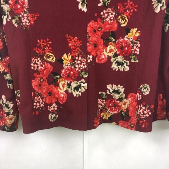 DR2 Floral Lightweight Open Front Blazer Size Petite Small - Picture 14 of 16